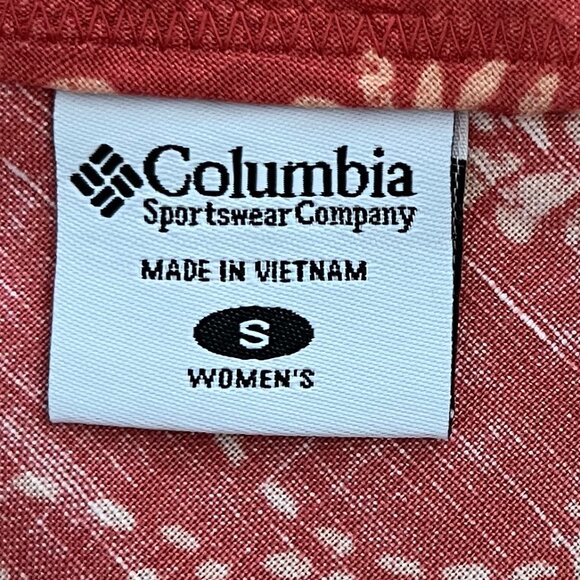 Columbia Terracotta Floral Linen Blend Skirt, Size Small - Picture 4 of 7